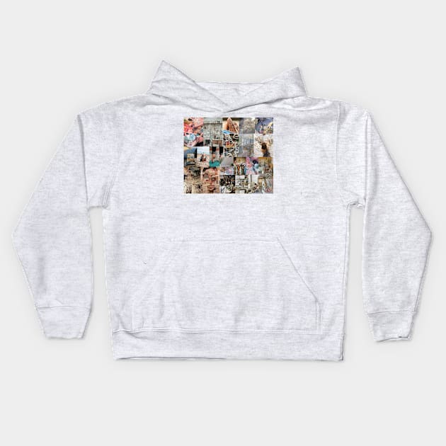 artist aesthetic collage Kids Hoodie by morgananjos